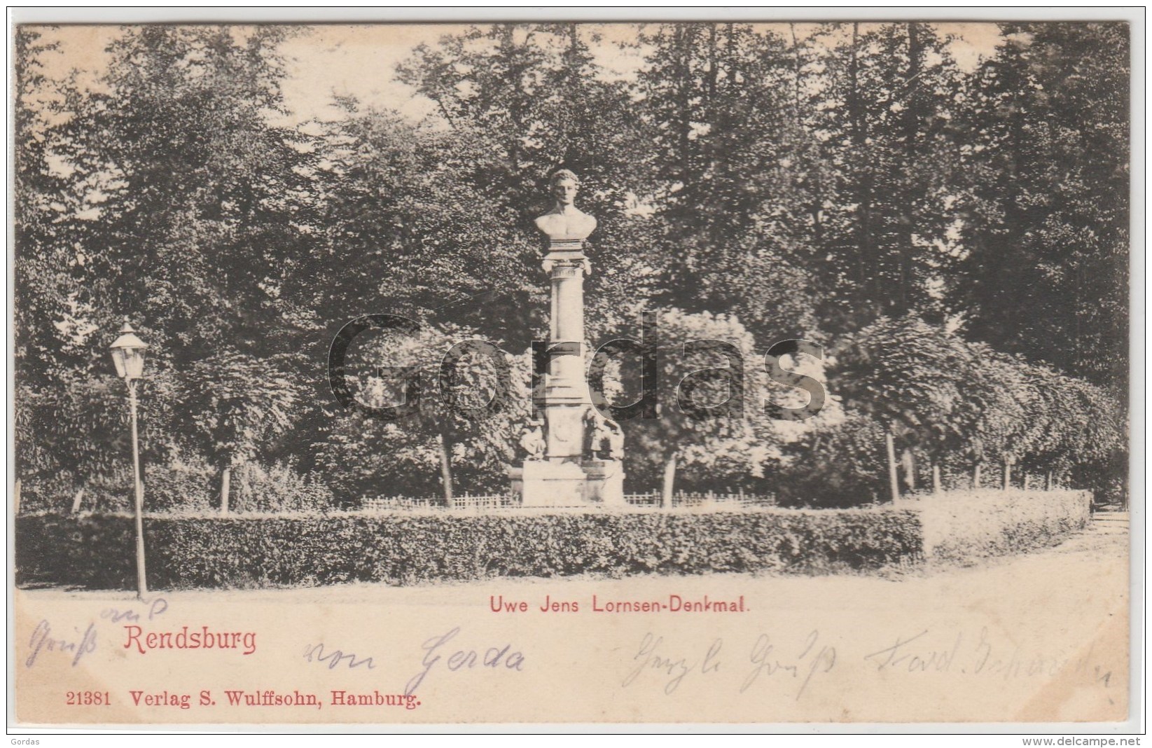 Germany - Rendsburg - Uwe Jens Lornsen Denkmal - Rendsburg