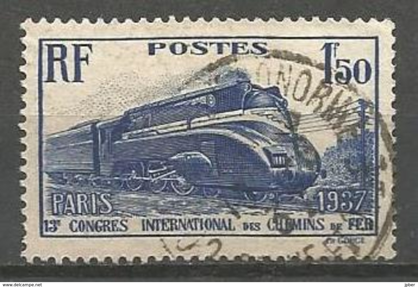 France - F1/319 - N°340  Obl. - Locomotive "Pacific" - Gebraucht