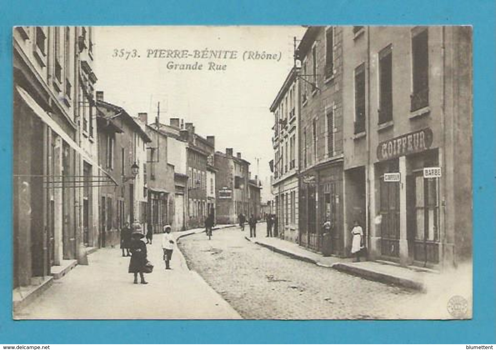 CPA 3573 - Commerces Coiffeur Grande Rue PIERRE-BENITE 69 - Pierre Benite