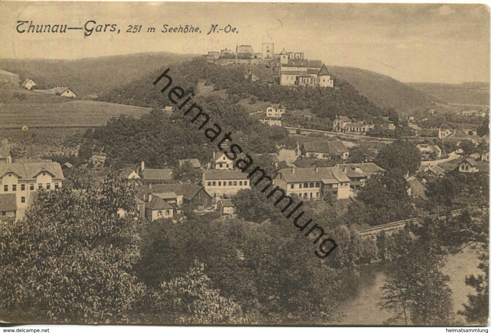 Thunau-Gars - Verlag P. Ledermann Wien 1910 Gel. 1911 - Gars Am Kamp