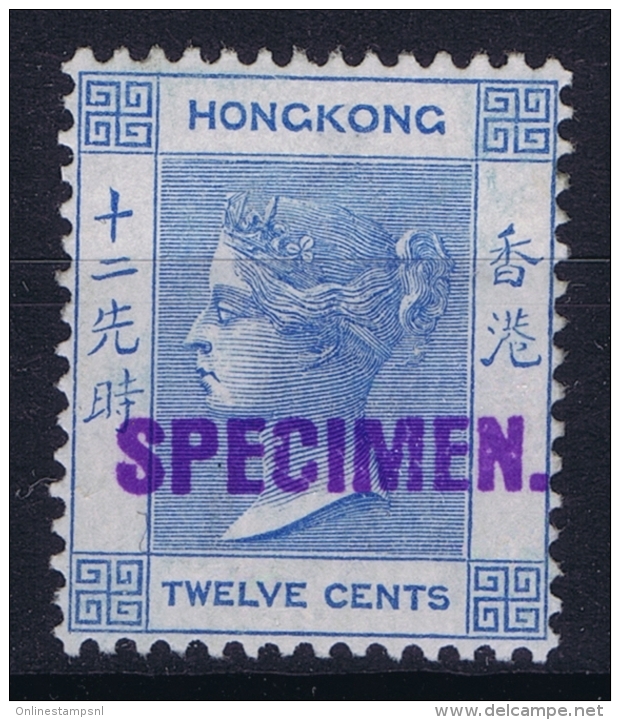 Hong Kong : Sg 60s  Mi Nr 59 1900 WM CA Local Handstamped "SPECIMEN" Samuel HK4  With Gum - Unused Stamps