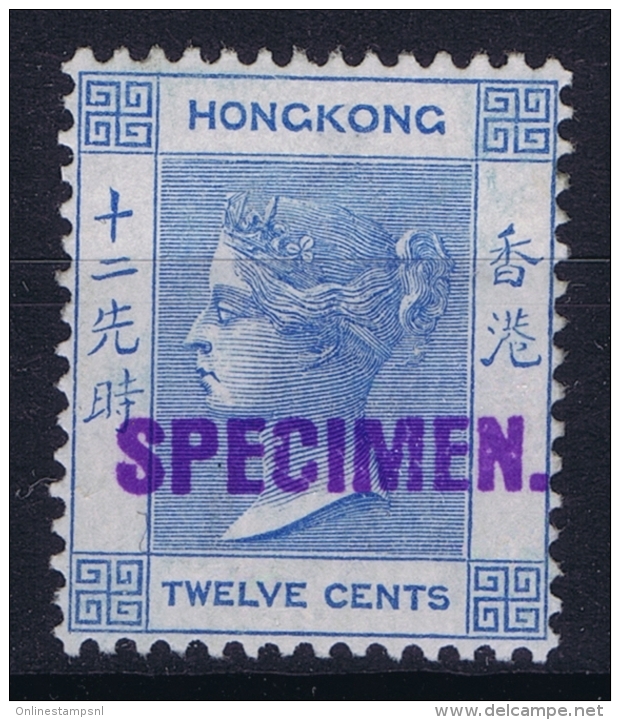 Hong Kong : Sg 60s  Mi Nr 59 1900 WM CA Local Handstamped "SPECIMEN" Samuel HK4  With Gum - Ungebraucht