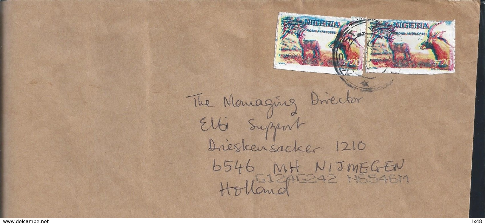 Stamps Double Impression Nigeria. Antelope Addax Sahara. Bovideo. Ruminant Mammal. Briefmarken Doppeldruck Nigeria. - Other