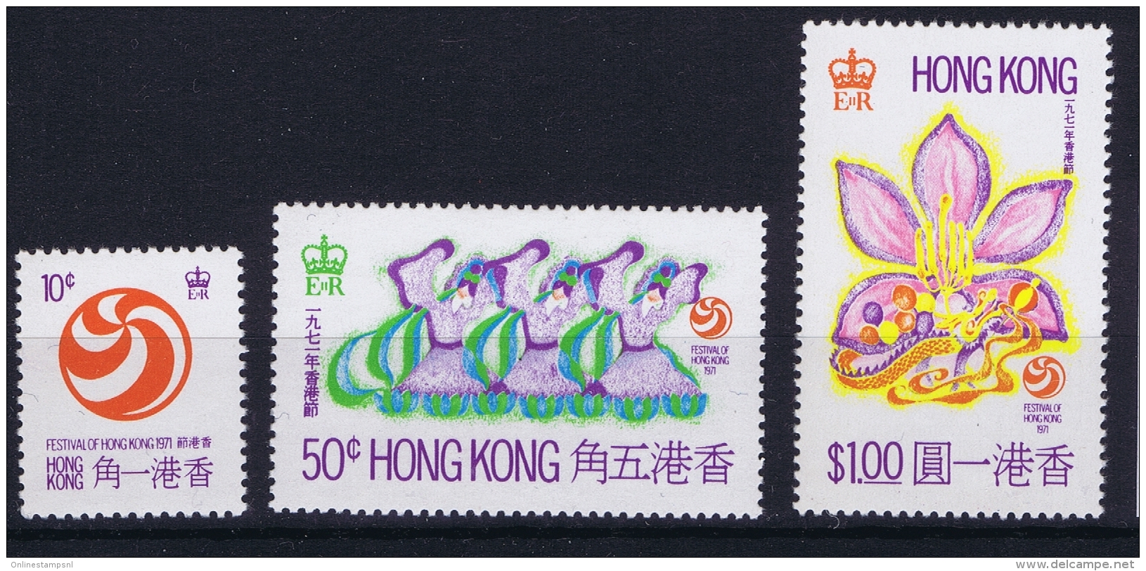 Hong Kong   1971  Mi Nr 258 - 260 MNH/**/postfrisch/neuf Sans Charniere - Nuovi