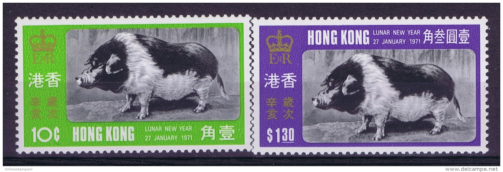 Hong Kong   Mi 253 - 254 MNH/**/postfrisch/neuf Sans Charniere 1971 - Unused Stamps