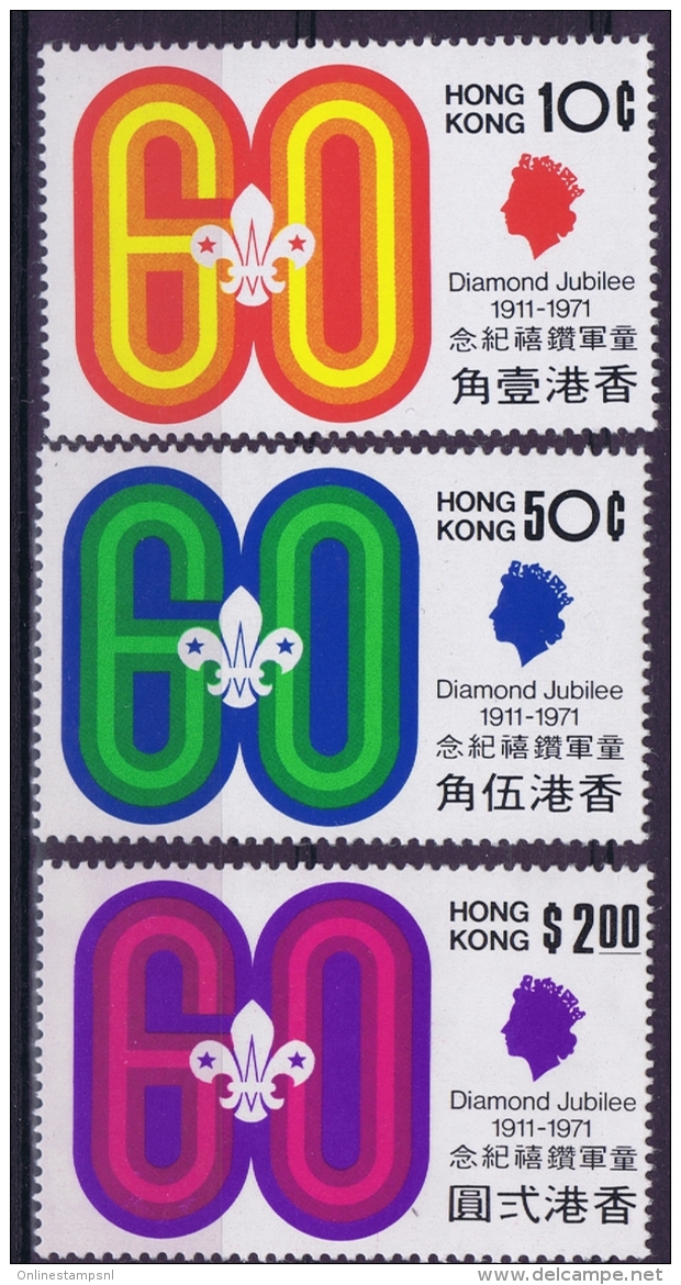 Hong Kong   Mi 255 - 257 MNH/**/postfrisch/neuf Sans Charniere 1971 - Ungebraucht
