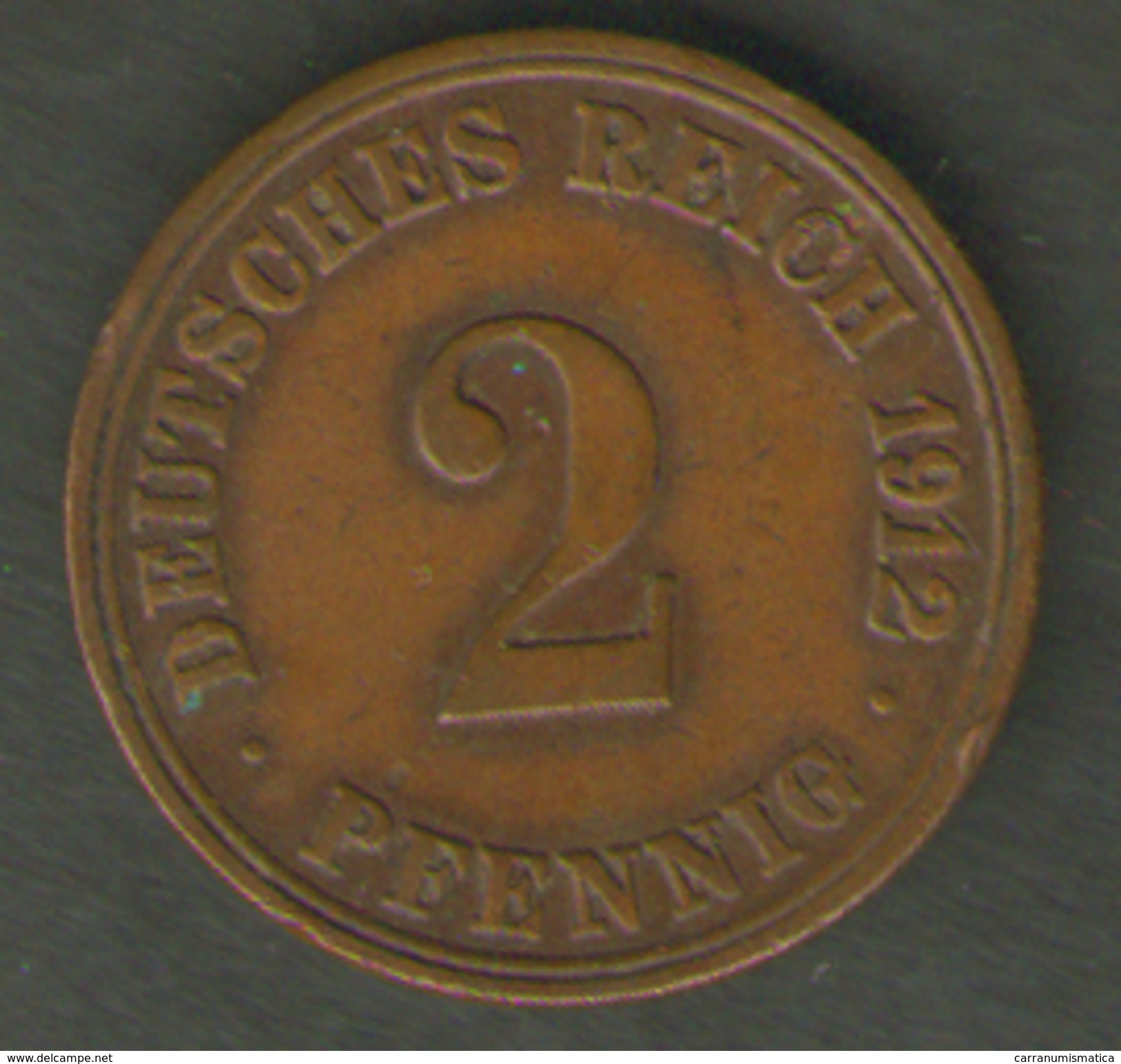 GERMANIA 2 PFENNIG 1912 - 2 Pfennig