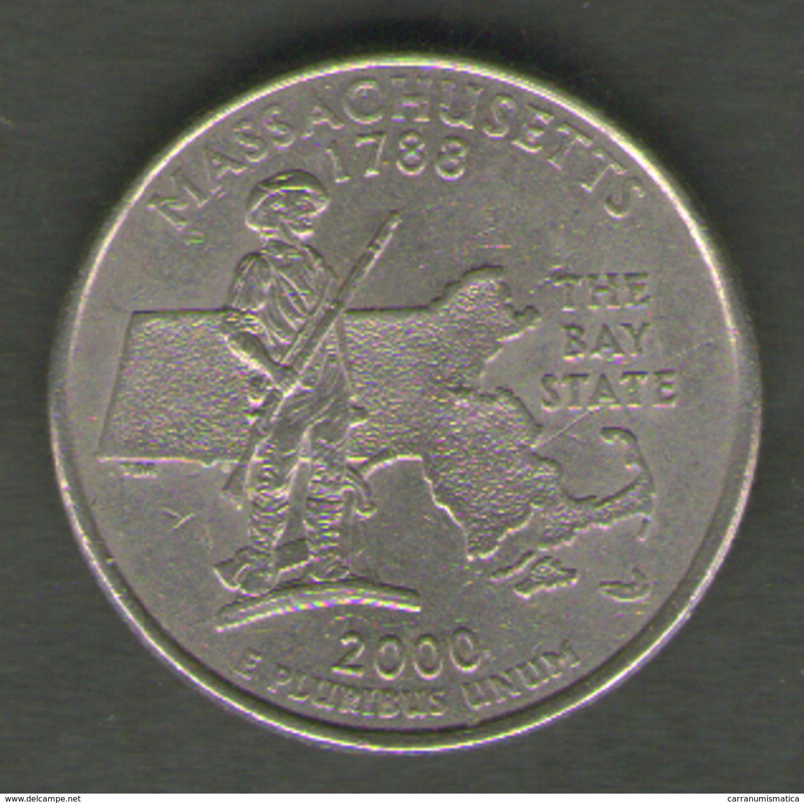 STATI UNITI QUARTER DOLLAR 2000 MASSACHUSETTS - 1999-2009: State Quarters