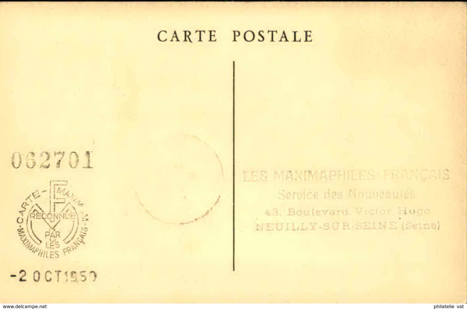 FRANCE - Cartes Maximum "Les Grands Hommes De La Révolution Française (série 6 Cartes) - P20951 à P20956 - 1950-1959