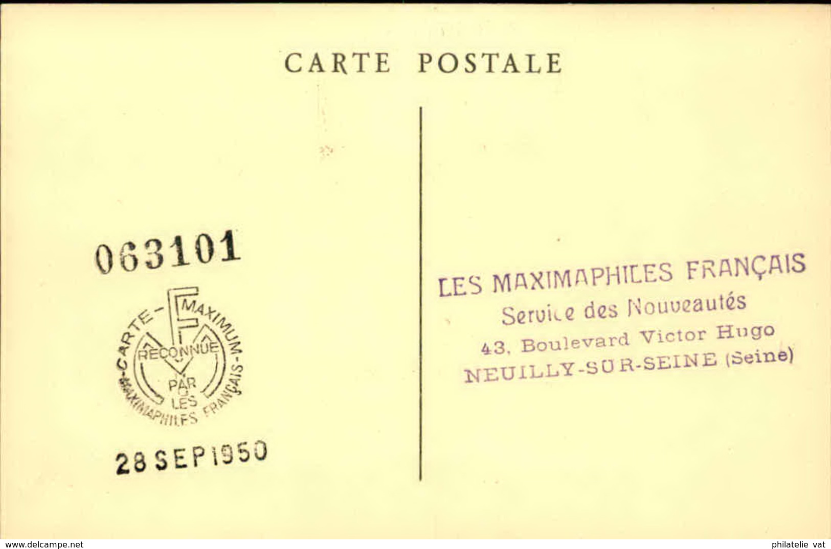 FRANCE - Cartes maximum "Les Grands Hommes de la Révolution Française (série 6 cartes) - P20951 à P20956