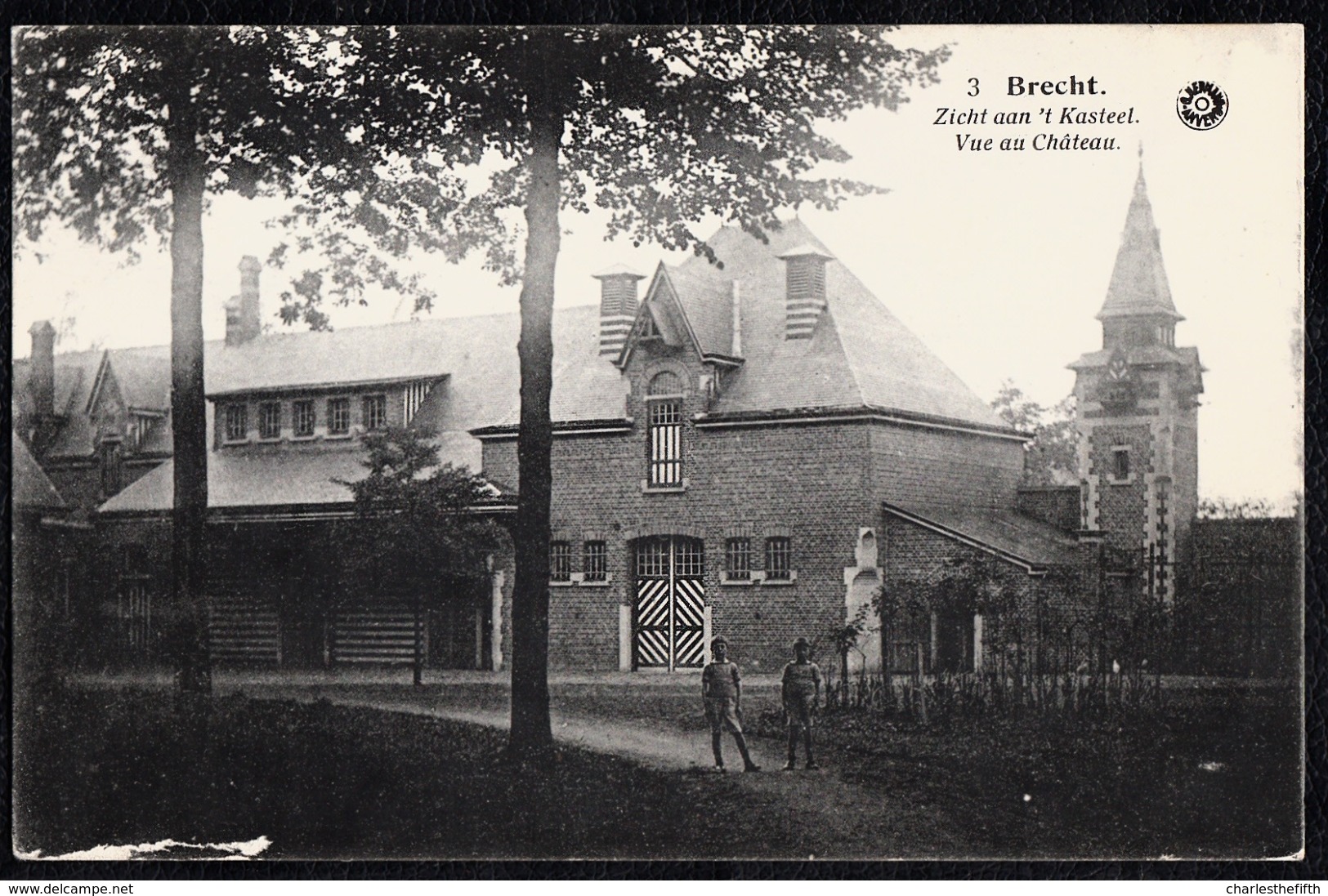 BRECHT - GEANIMEERD ZICHT AAN HET KASTEEL - Met Enkelcirkel Brecht Op Rug - Brecht