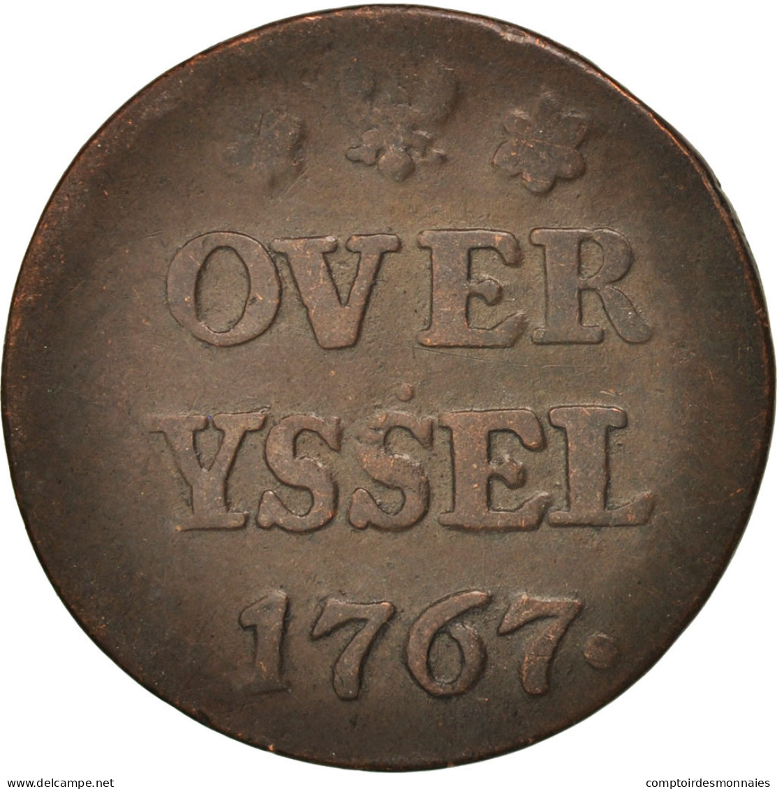 Monnaie, Pays-Bas, OVERYSSEL, Duit, 1767, TB, Cuivre, KM:90 - …-1795 : Former Period