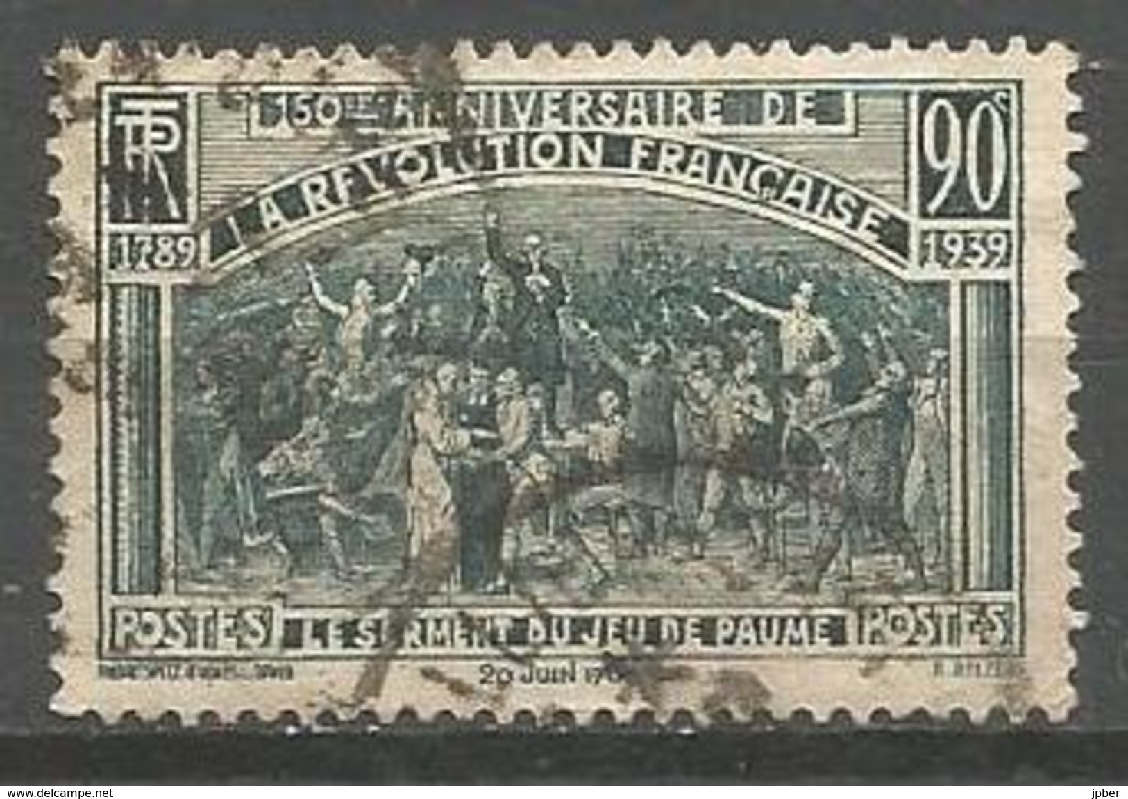 France - F1/342 - N°444 Obl. - Serment Du Jeu De Paume - Used Stamps