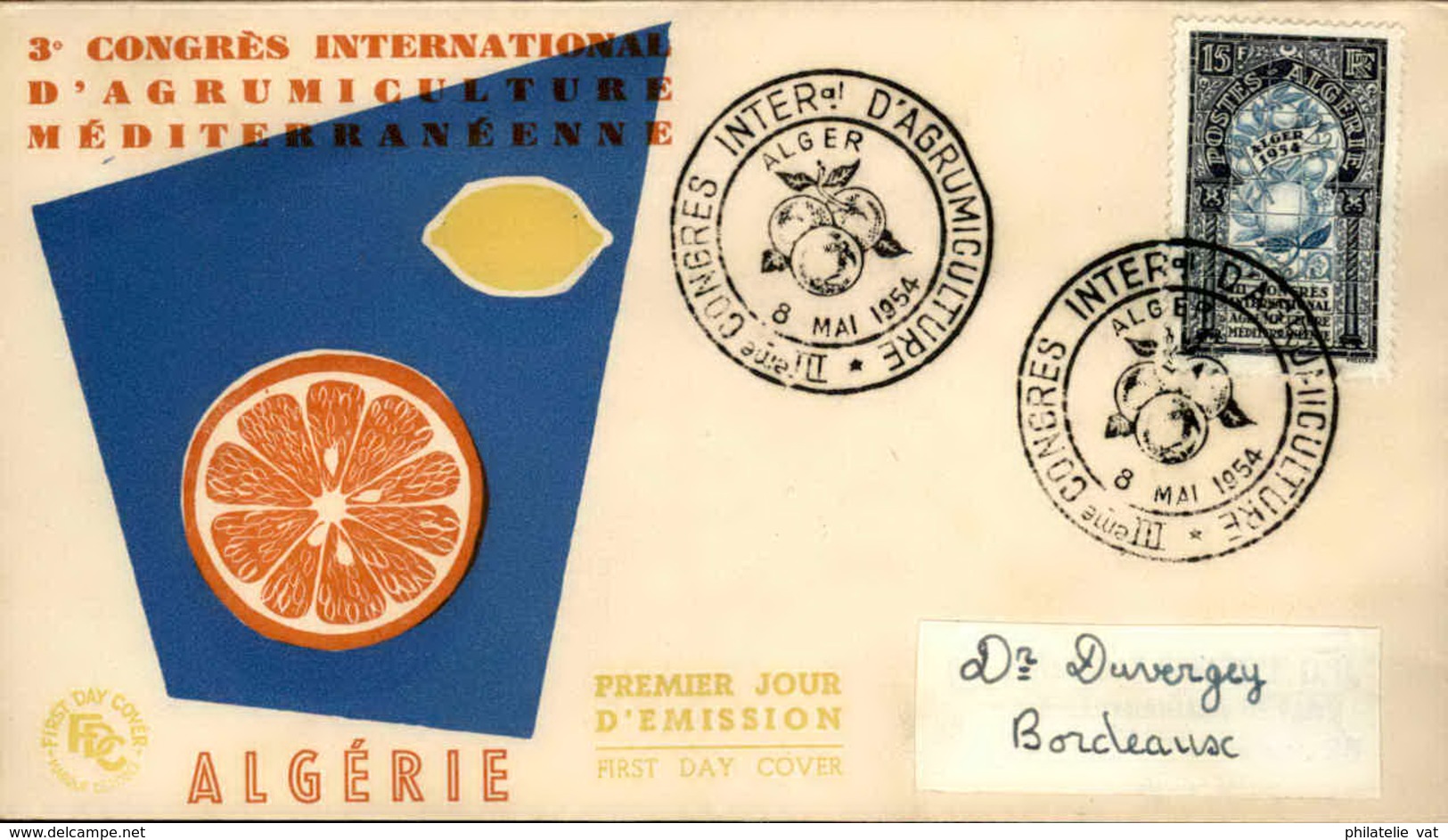 ALGERIE - Période Française - Détaillons Collection De FDC Des Années 50 - 60 - P21011 - FDC