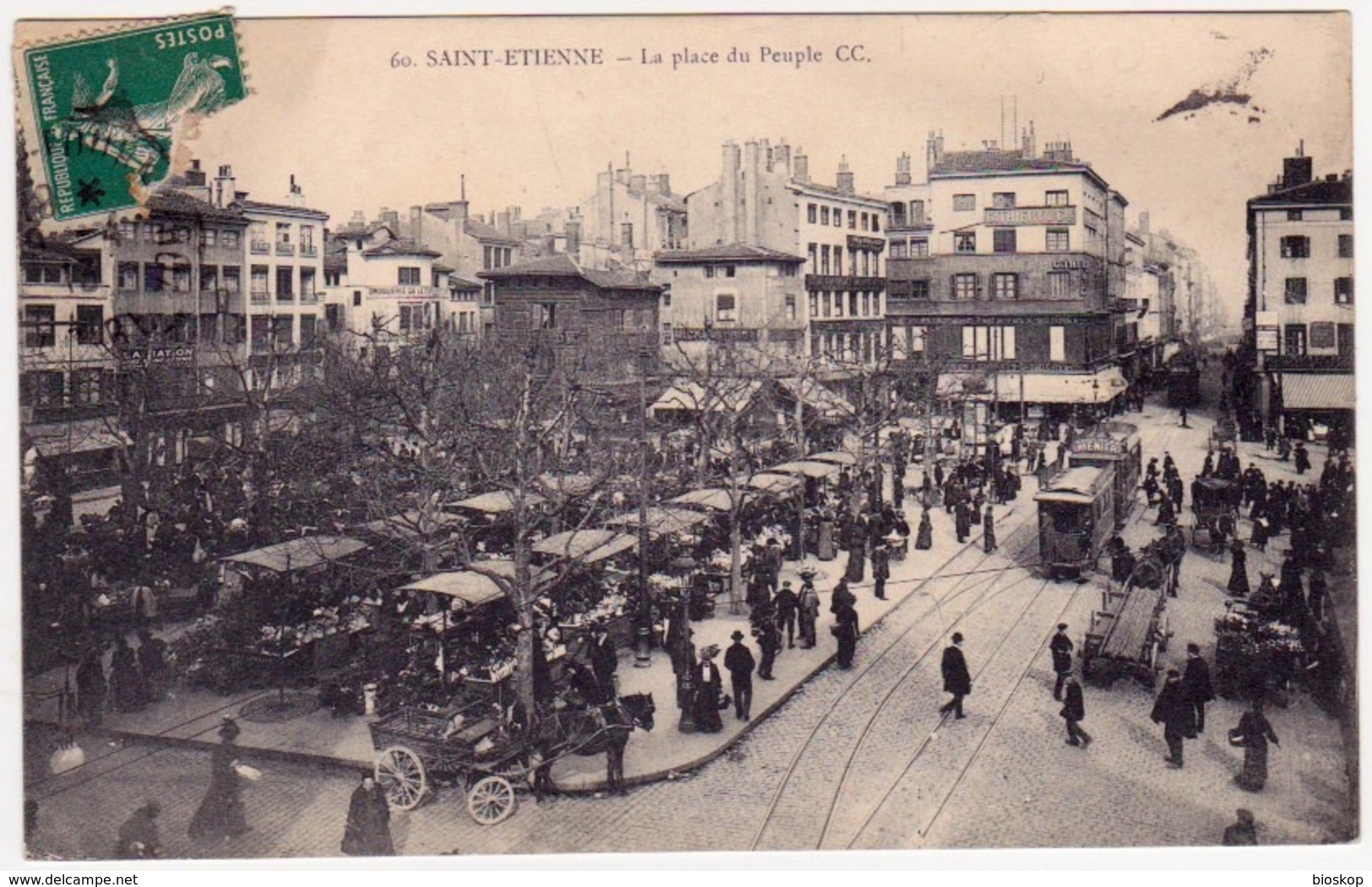 SAINT ETIENNE - La Place Du Peuple  CC. - Saint Etienne