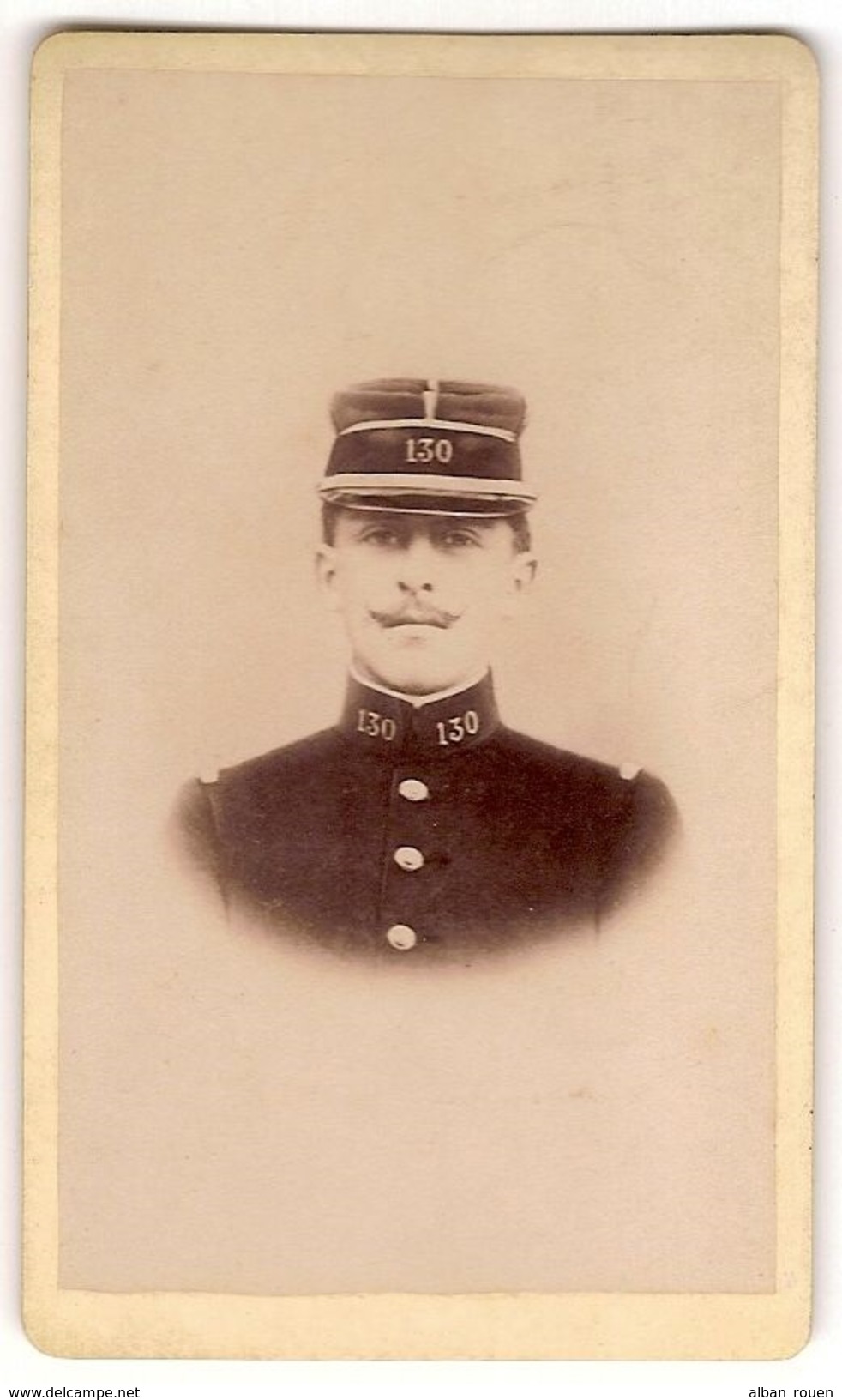 PHOTO - 005 - SOLDAT DU 130e REGIMENT D'INFANTERIE - MAYENNE - Oorlog, Militair