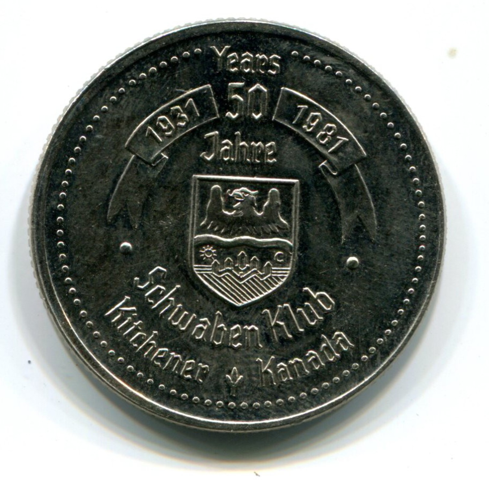 1981 KItchener-Waterloo Canada Oktoberfest $1 Token - Monetary /of Necessity