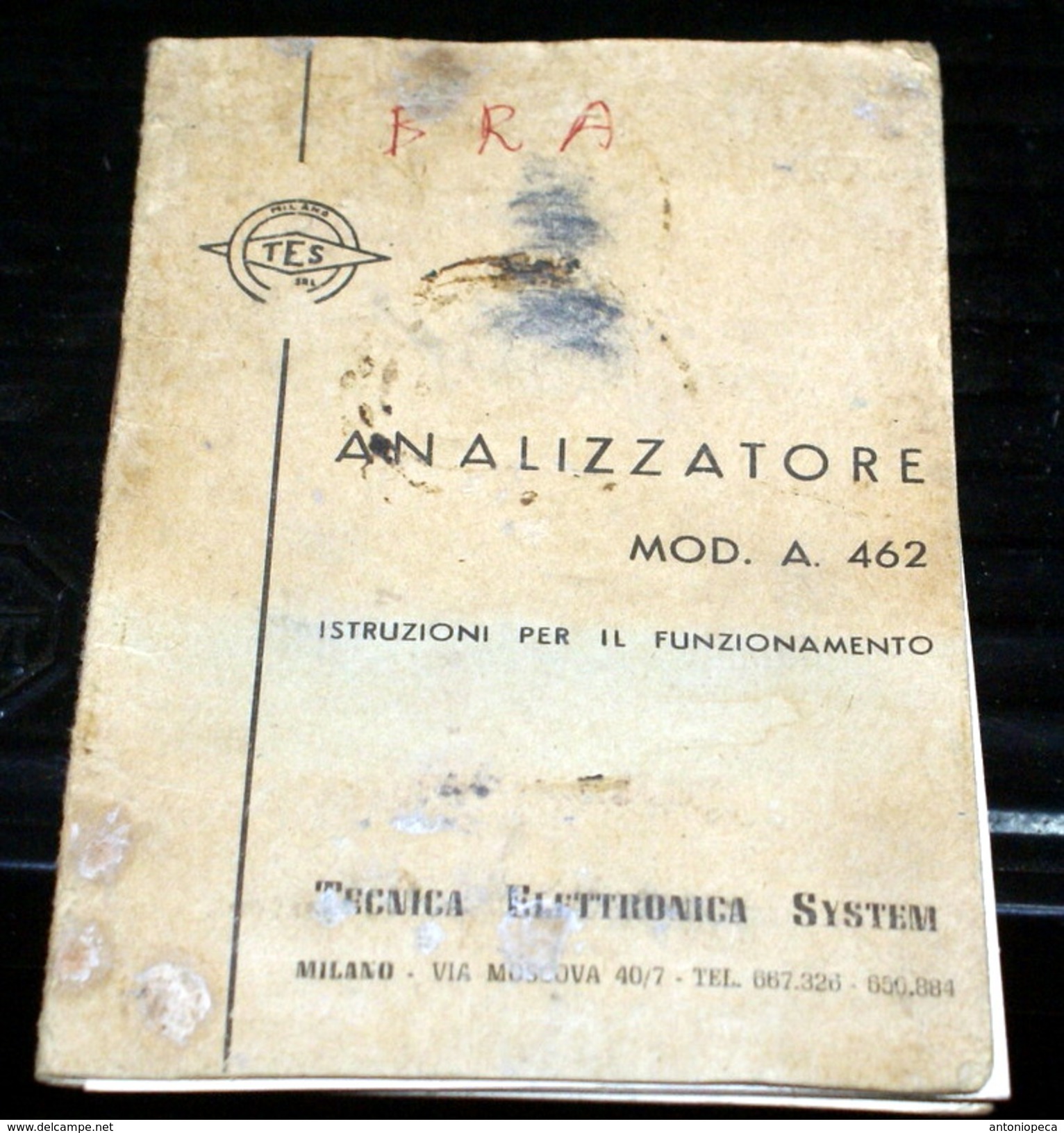 ITALIA, 	 TESTER VINTAGE ANNI 60 - Other Components