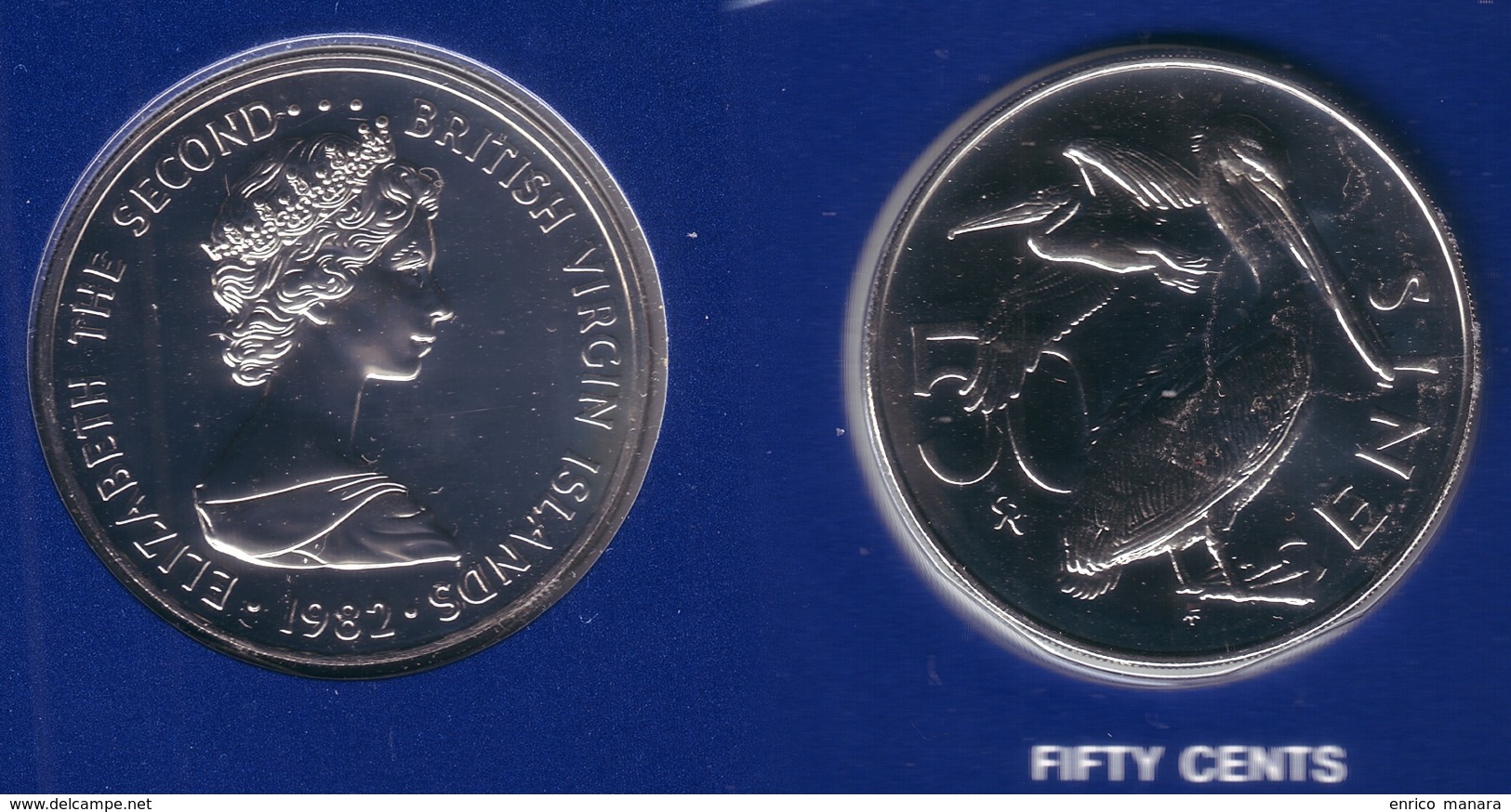 BRITISH VIRGIN ISLANDS - Complete Prooflike Set (7 Coins) 1982 FM  -  KM#MS10  [Rare Date] - Isole Vergini Britanniche