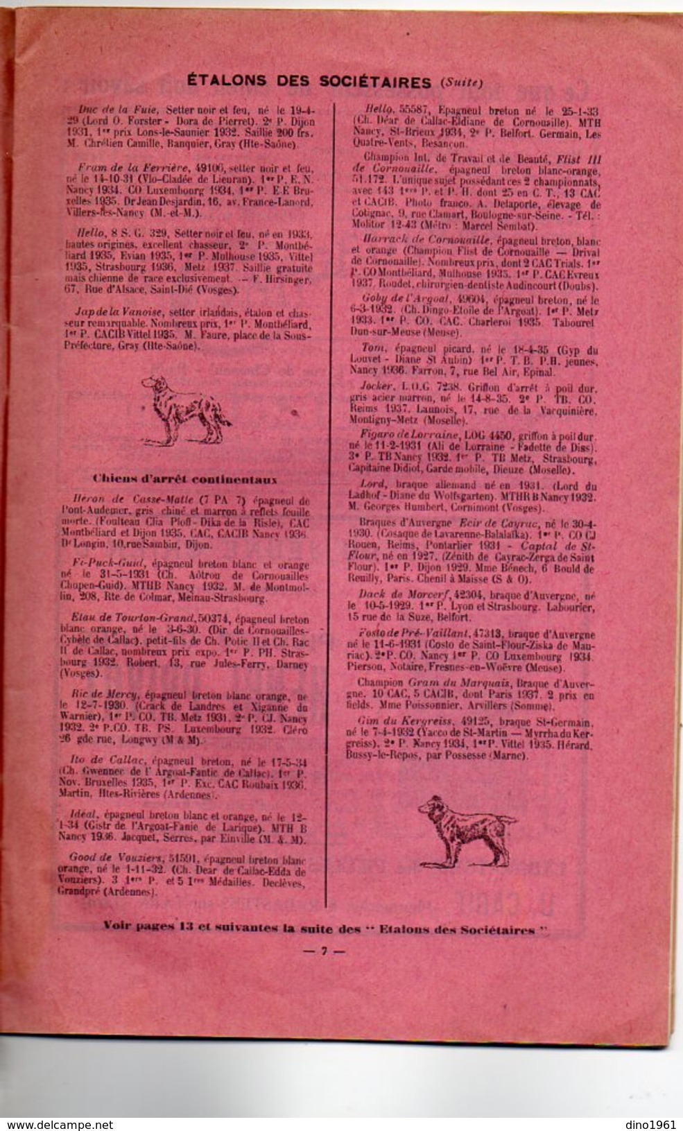 VP7436 - N° 261 De La Revue Cynégétique & Canine De L'Est - Journal Des Chasseurs & Des Amateurs De Chiens De Race - 1900 - 1949