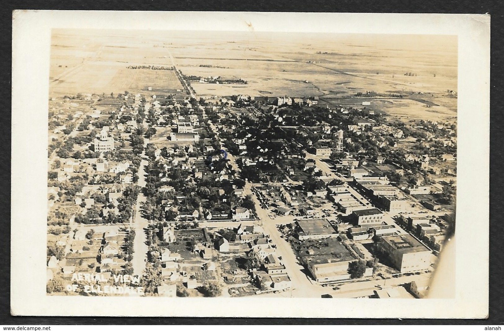 ELLENDALE Carte Photo Aerial View U.S.A. (ND) - Other & Unclassified
