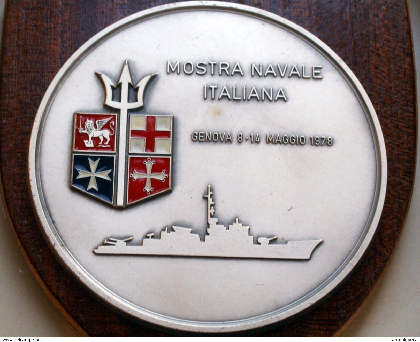 ITALIA - CREST ARALDICO MOSTRA NAVALE GENOVA 1978 - Marine