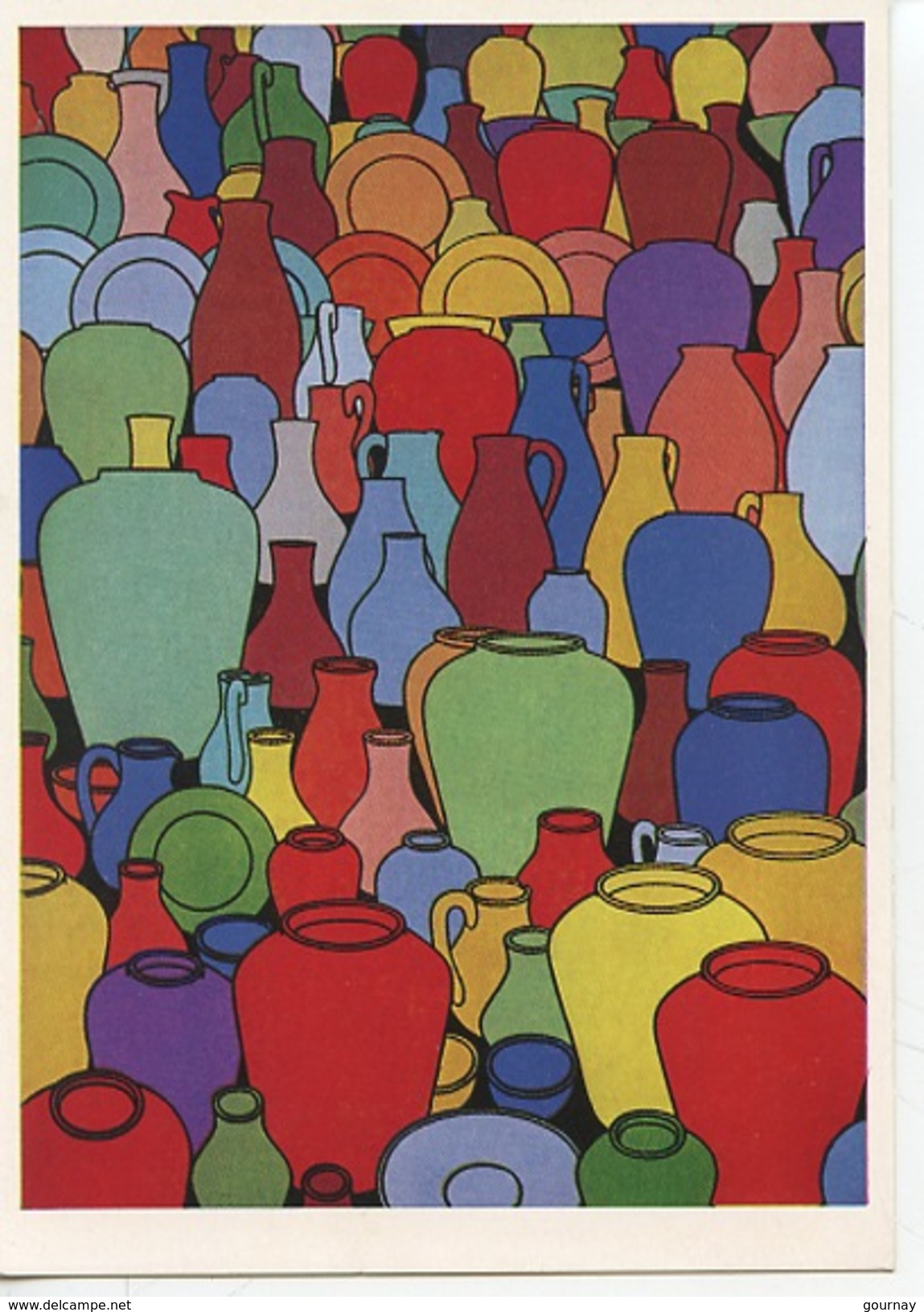 Patrick Caulfield : Pottery Circa 1969 (huile Sur Toile) Tate Gallery - Peintures & Tableaux