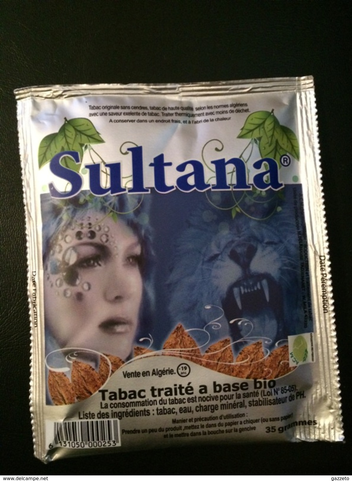 SACHET DE TABAC A CHIQUER -SULTANA - Autres & Non Classés