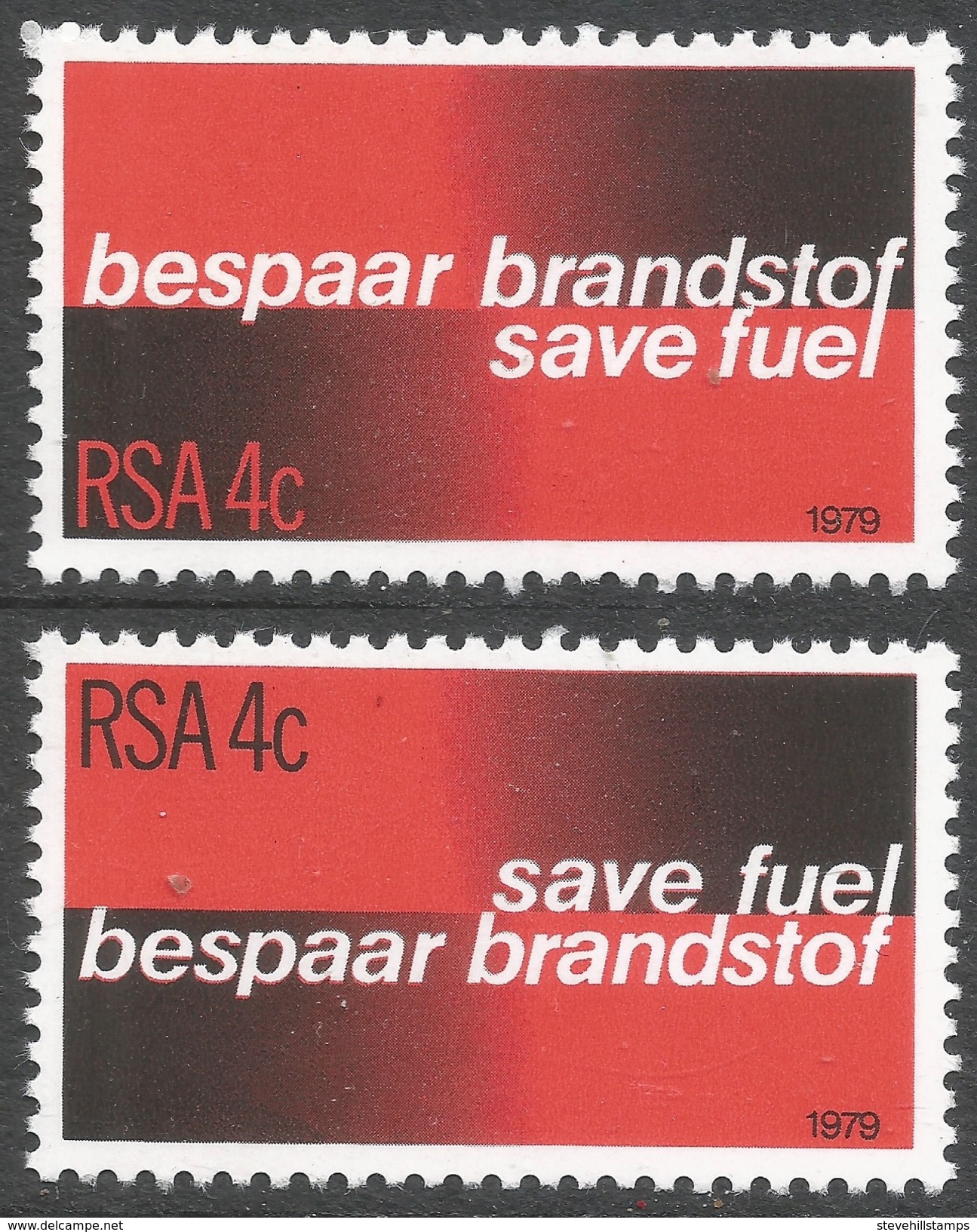 South Africa. 1979 Fuel Conservation. MNH Complete Set SG 457-458 - Ungebraucht