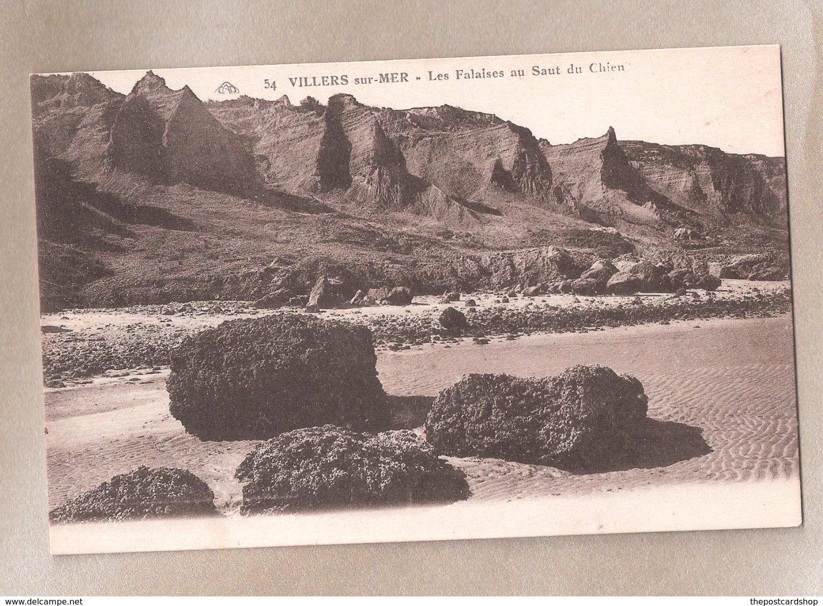 CPA 14 Calvados No.54 Villers Sur Mer . Les Falaises Au Saut Du Chien Achtez Immediate - Villers Sur Mer