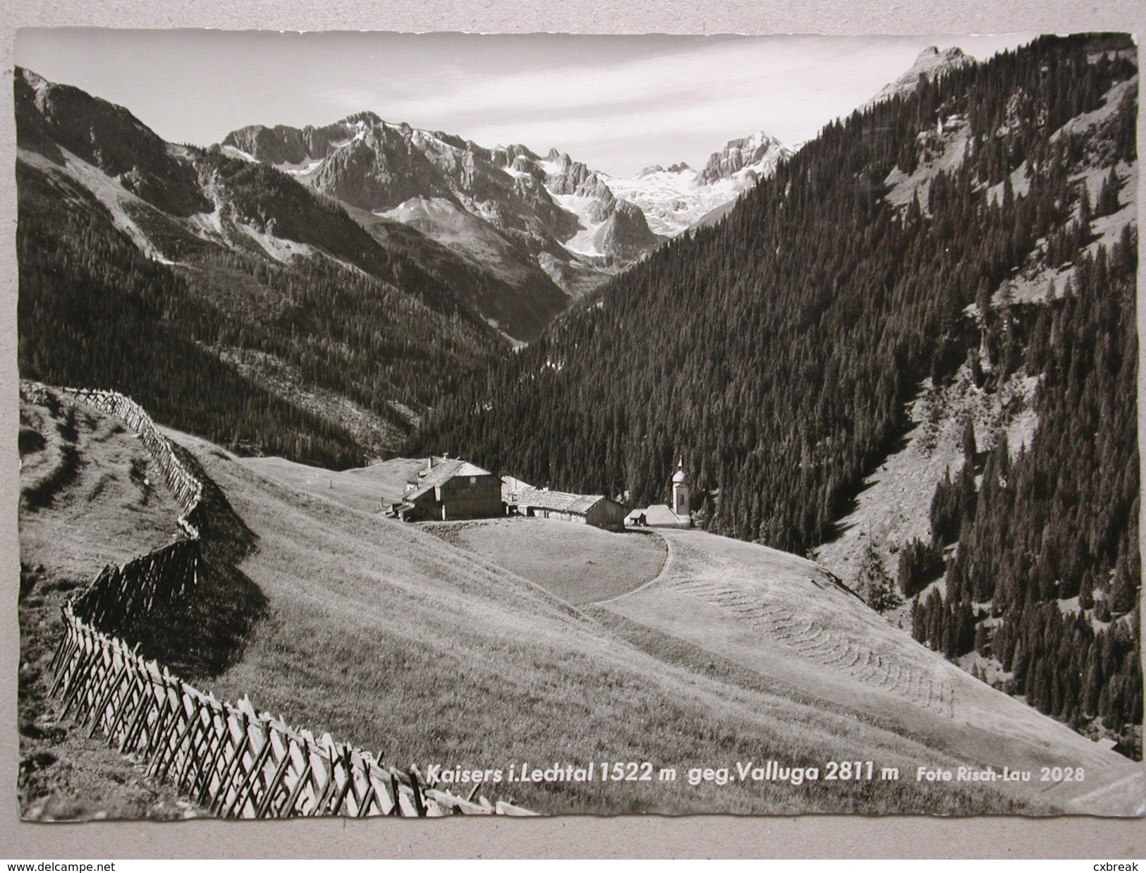 Kaisers I. Lechtal 1522 M. Geg. Valluga 2811 M. - Reutte