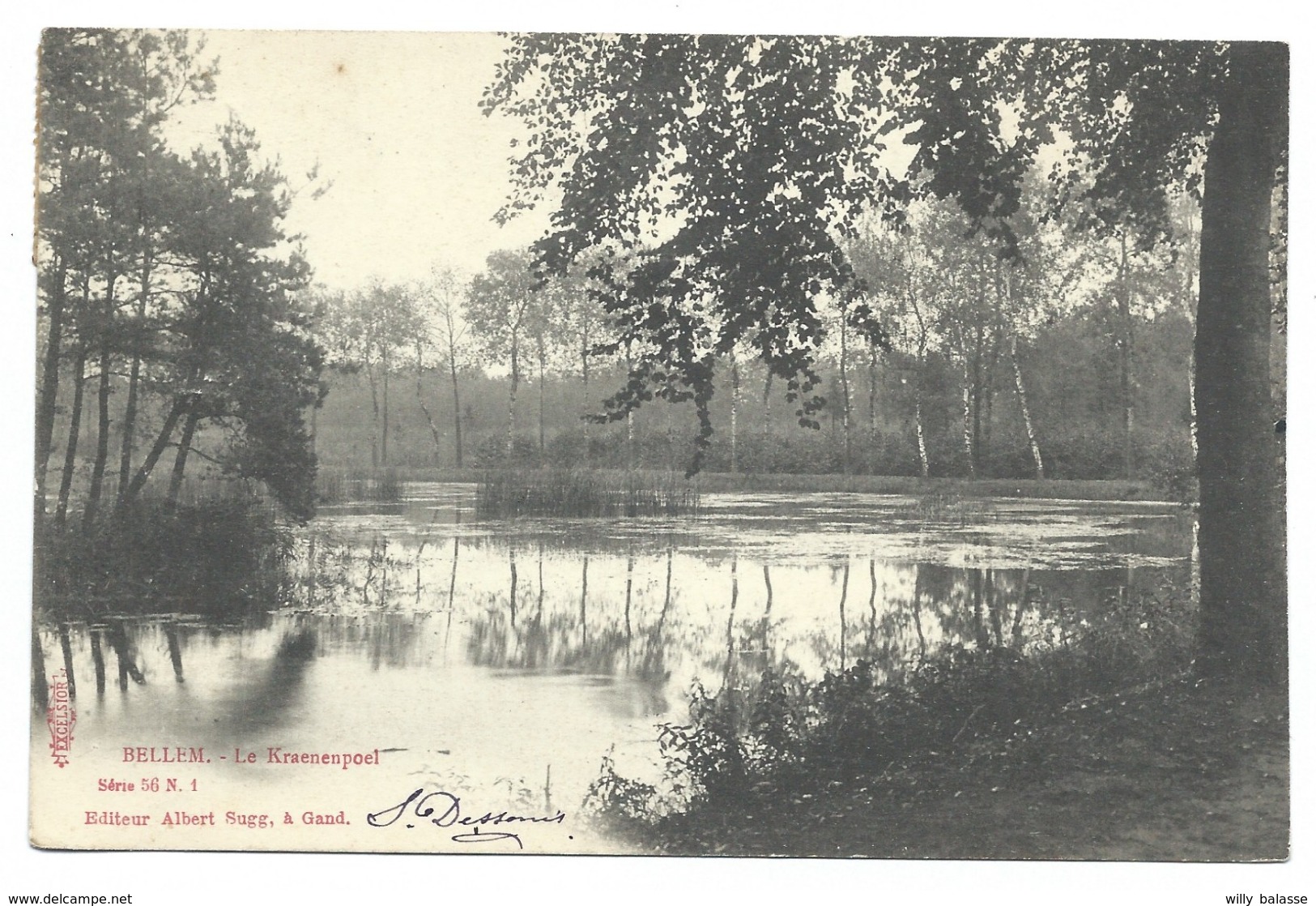 +++ CPA - BELLEM - Le Kraenenpoel - Albert Sugg Série 56 N° 1  // - Aalter