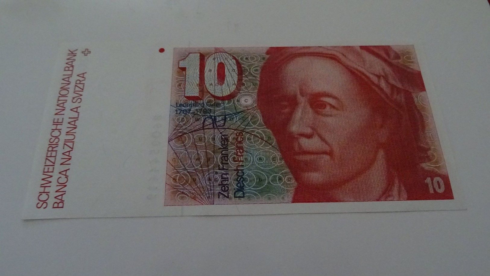 Suisse/Swiss : 10 Francs Leonhard Euler Neuf/UNC - Suiza