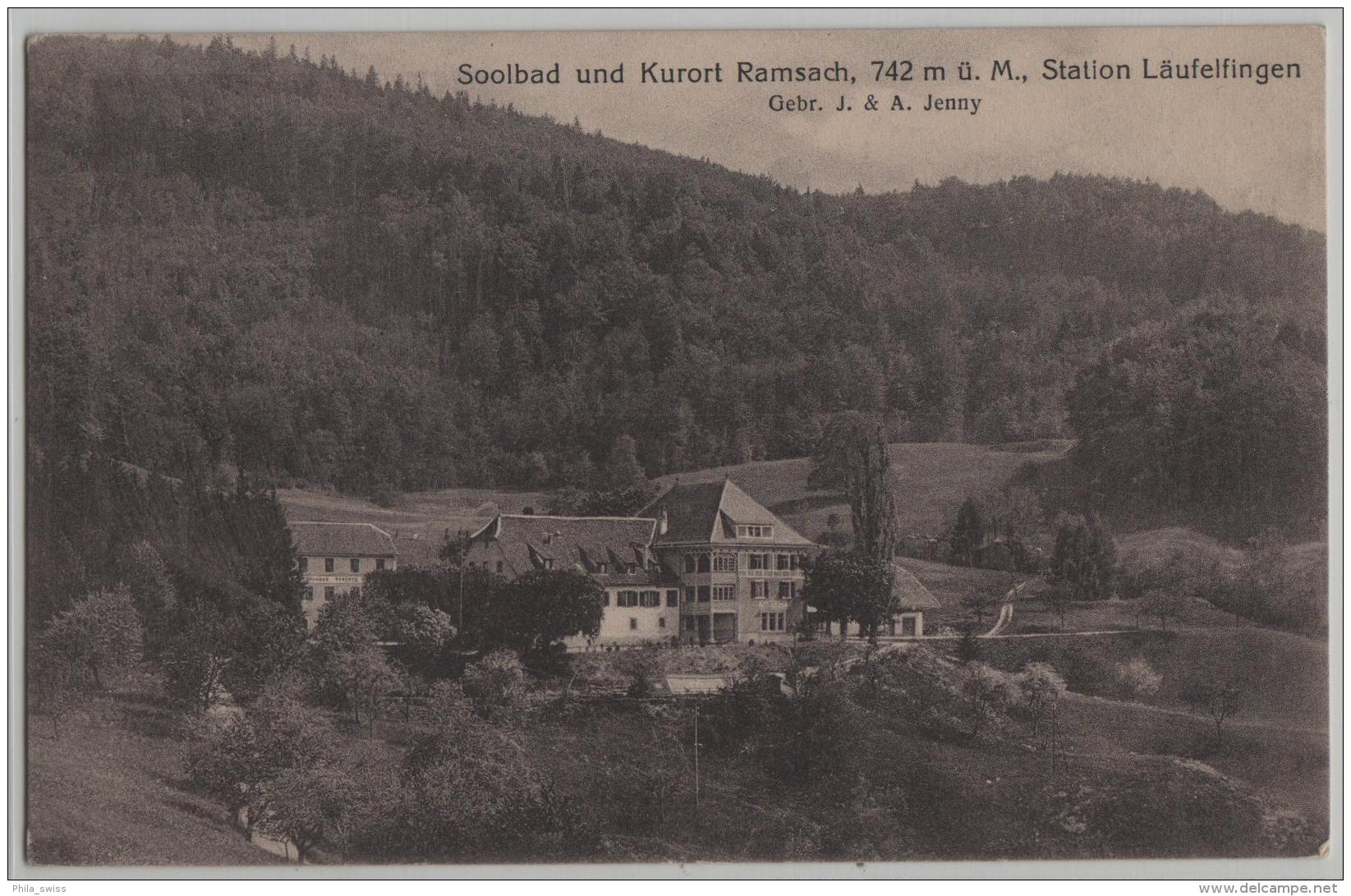 Soolbad Und Kurort Bad Ramsach Station Läufelfingen Fam. Jenny - Photo: Metz - Läufelfingen