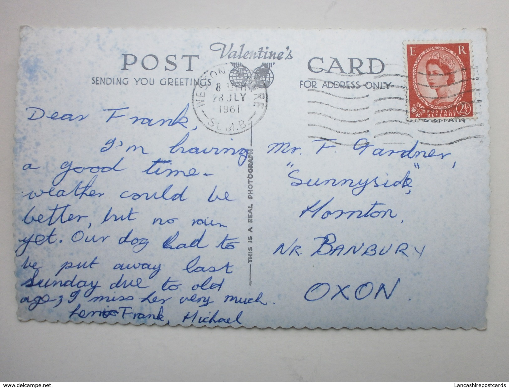 Postcard Multiview Weston Super Mare PU 1961 To Hornton Nr Banbury My Ref B1560 - Weston-Super-Mare