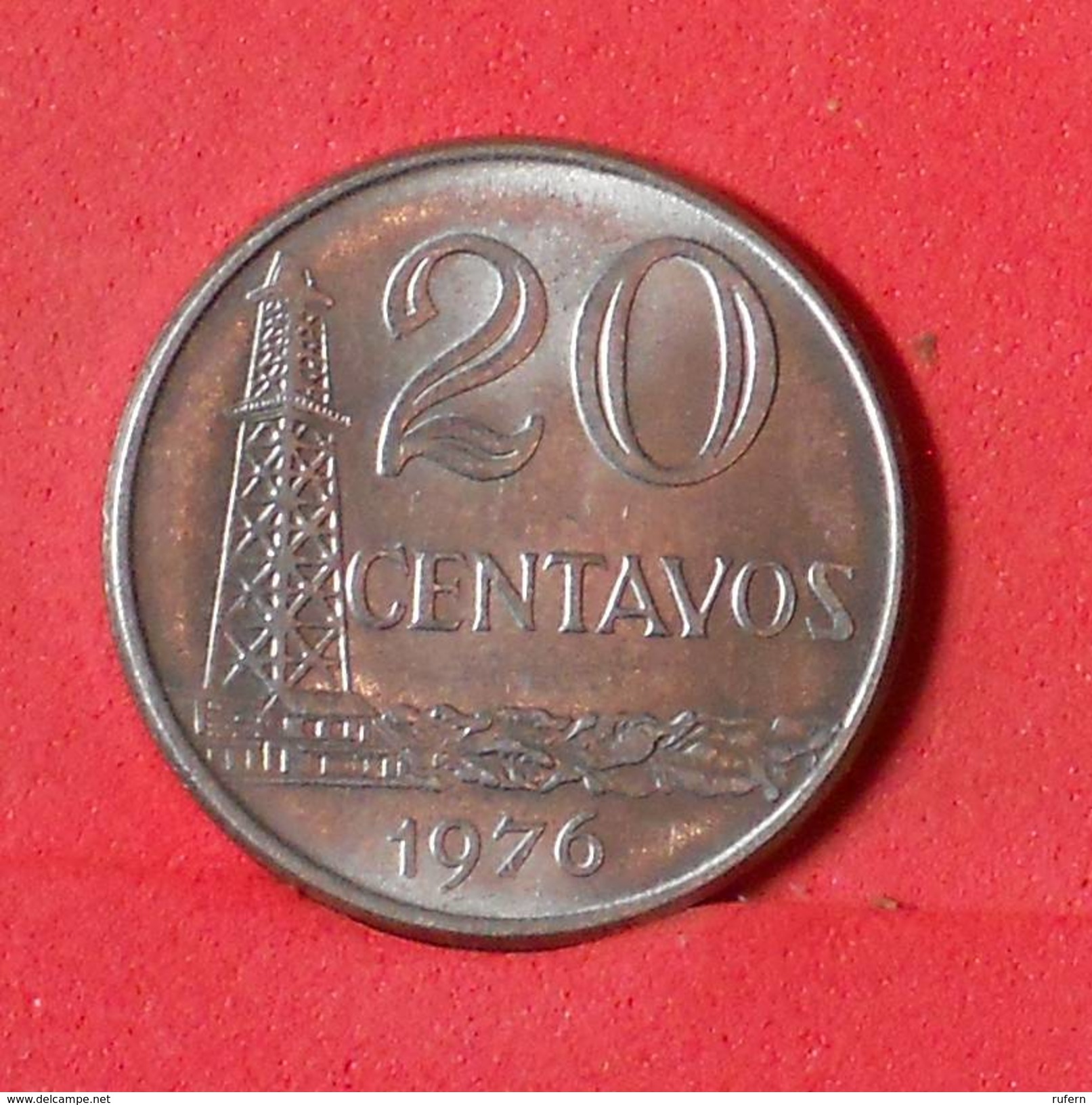 BRAZIL 20 CENTAVOS 1976 -    KM# 579,1a - (Nº17367) - Brazilië