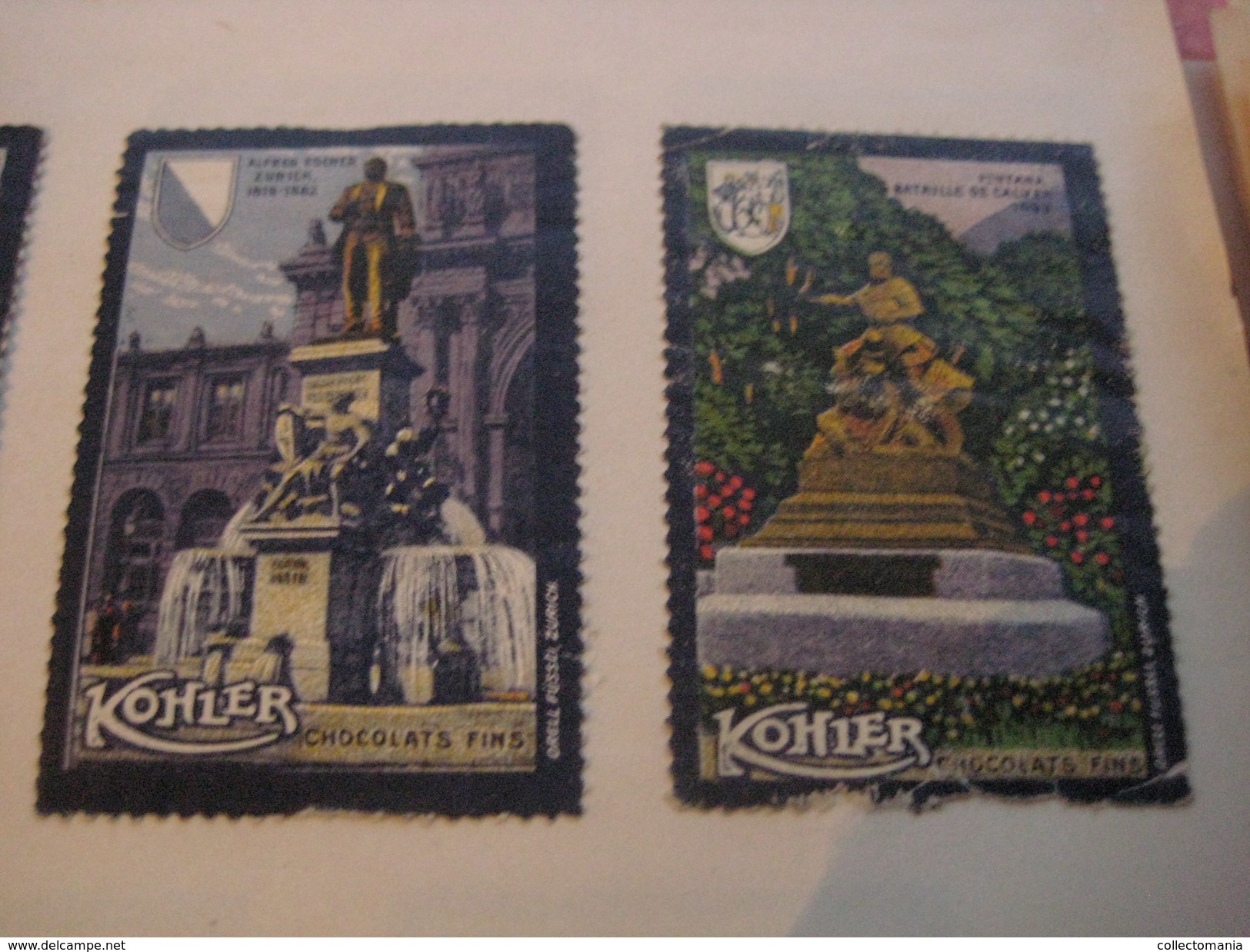 20 Poster Stamp AdvertisingKOHLER Chokolade Choclat Litho SCHWEIZ Suisse Switserland Weltpostdenkmal Very Good Condition - Erinnofilie