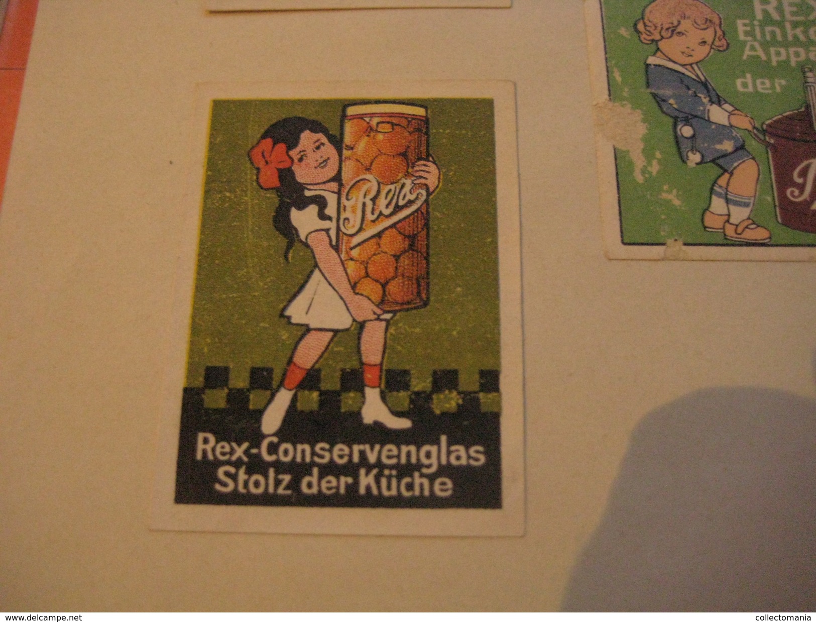 6 Poster Stamp Advertising REX Einkochapparat Conservenglas  DREYER Dreyers's   Litho ART Very Good - Factories & Industries