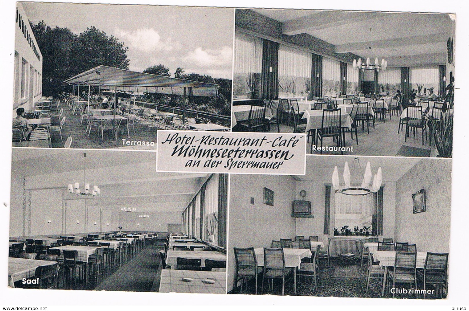 D-7116     MÖHNESEE / KÖRBECK  : Hotel Möhneseeterrassen  ( Multiview) - Möhnetalsperre