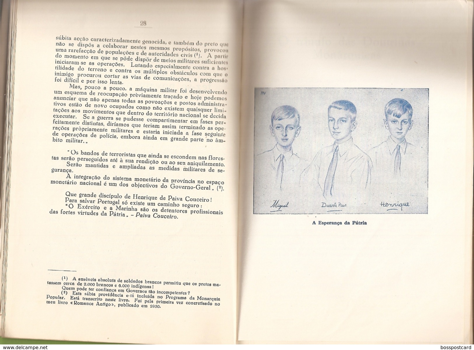 Portugal - Paiva Couceiro - Francisco Manso Preto Cruz - Monarquia - República - Estado Novo - Angola - Culture