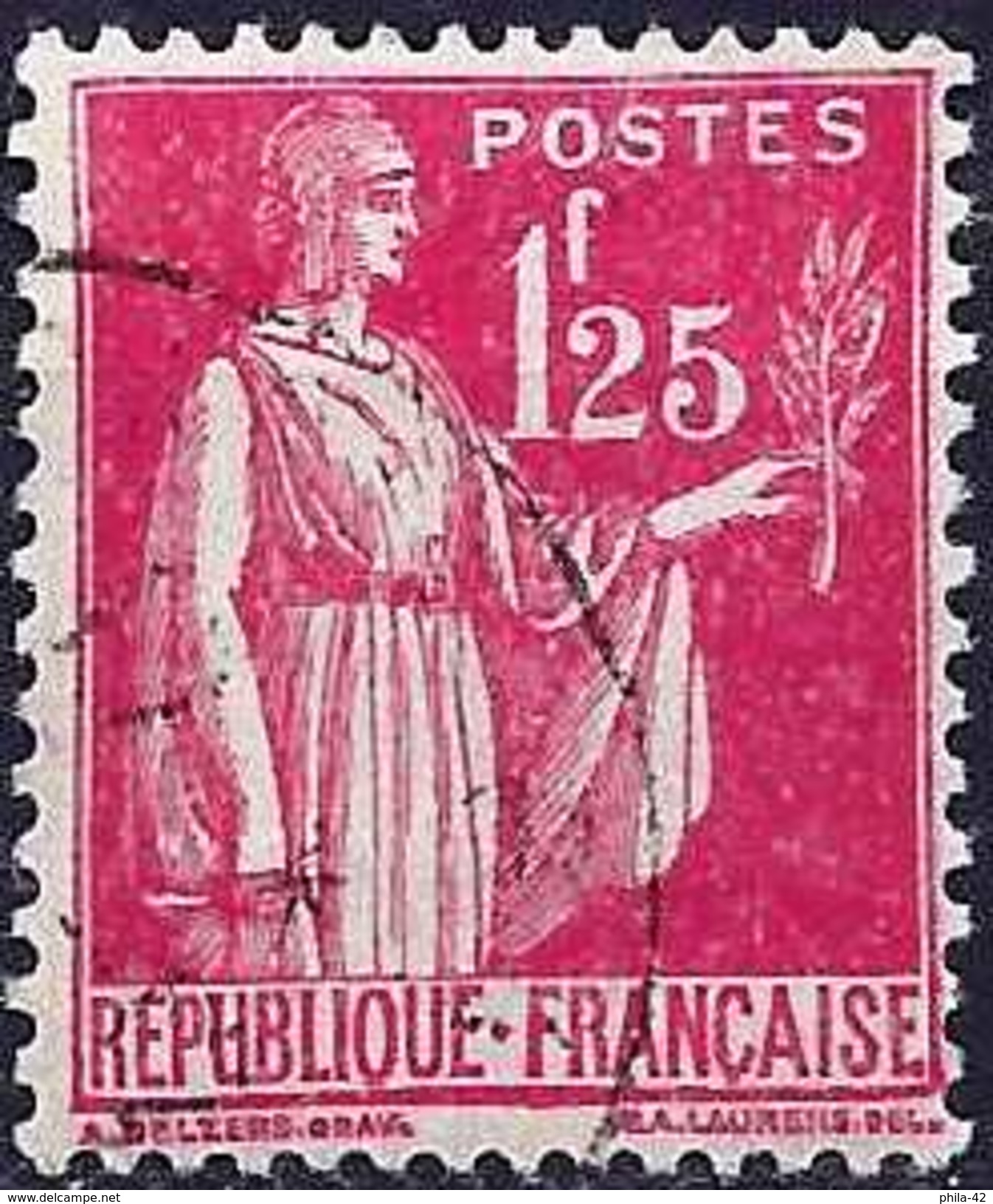 France 1939 -  Type "Paix" ( Mi 396 - YT 370 ) - 1932-39 Paix