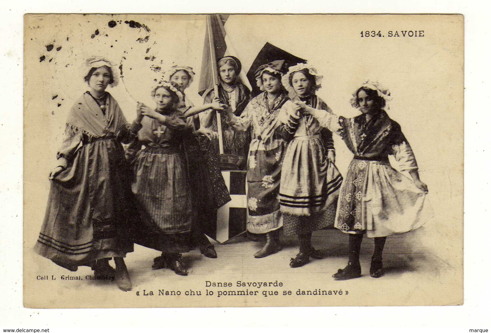 Cpa N° 1834 DANSE SAVOYARDE La Nano Chu Lo Pommier Que Se Dandinavé - Rhône-Alpes