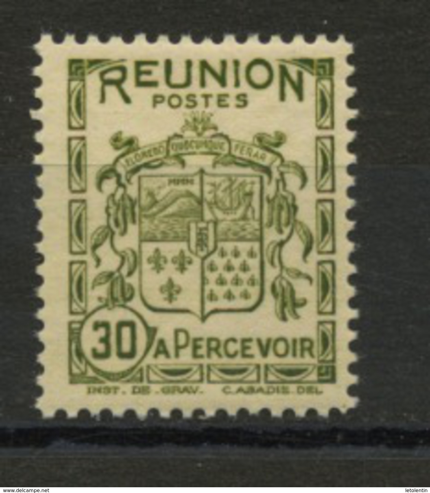 REUNION: - N° Yvert  T20 ** - Timbres-taxe