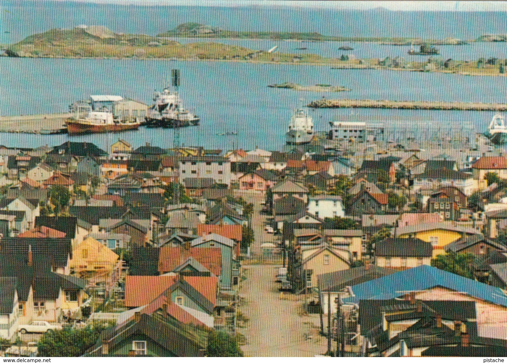 France Outre-Mer - Saint-Pierre-et-Miquelon - La Ville Et Le Port - 15cm X 11cm - 2 Scans - Saint Pierre And Miquelon