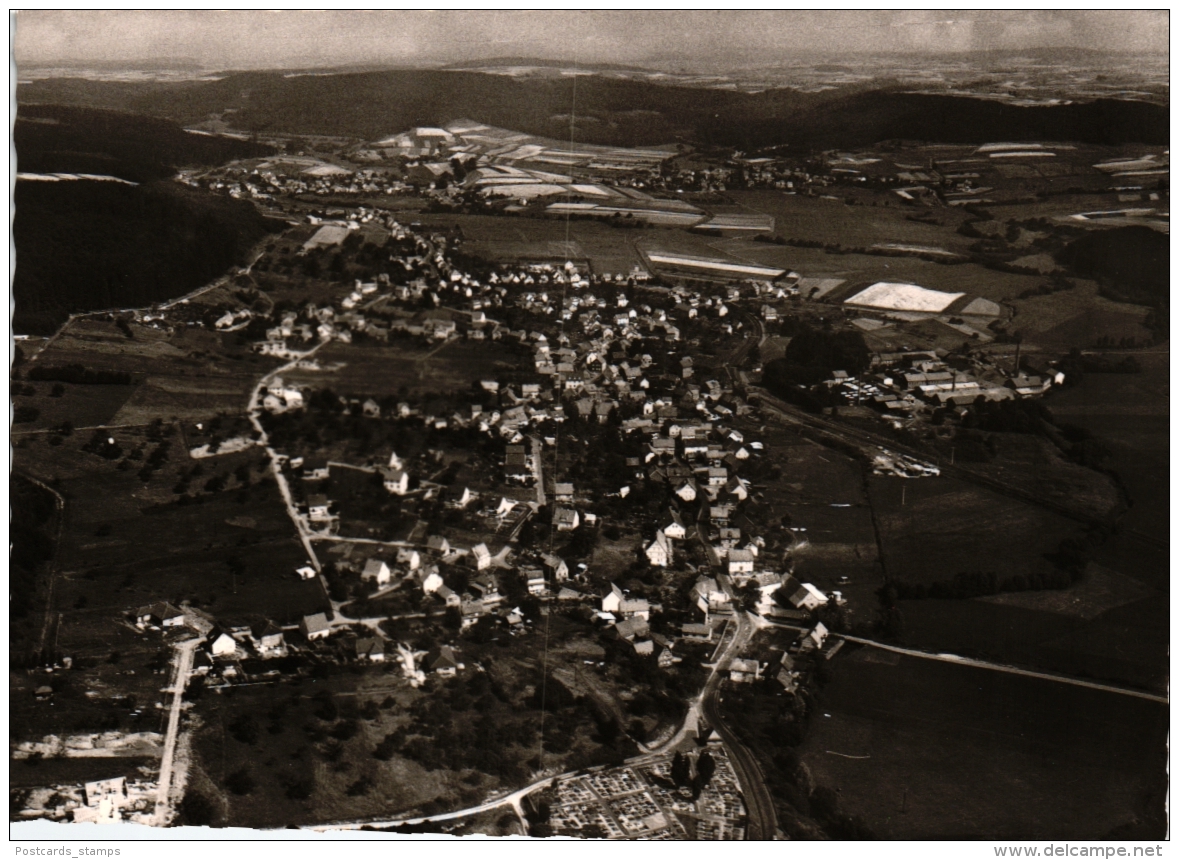 Brachttal - Schlierbach, Luftbild-AK, Ca. 60er/70er Jahre - Main - Kinzig Kreis