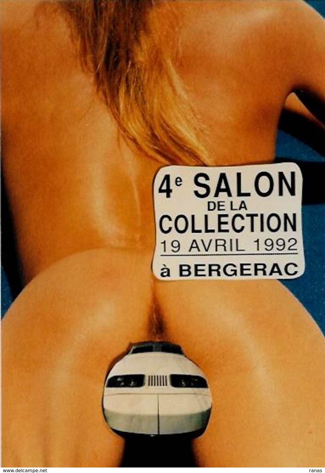 CPM Lardie JIHEL Salon Pirate Tirage Limité En 100 Exemplaires SignésTGV Nu Féminin érotisme BERGERAC 1992 - Bourses & Salons De Collections