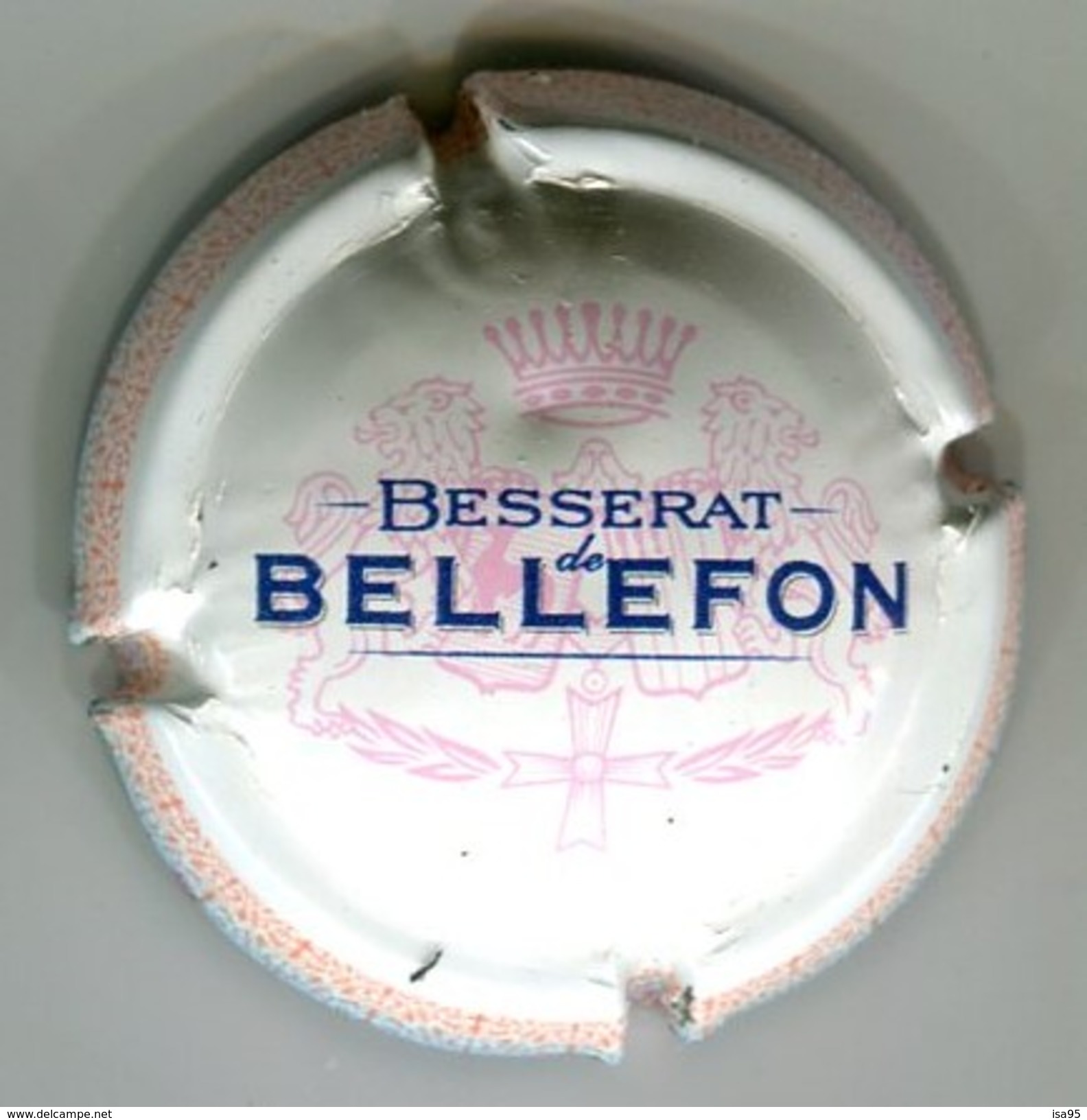 CAPSULE-CHAMPAGNE BESSERAT DE BELLEFON N°22 Contour Saumon Diam 28 Mm - Besserat De Bellefon