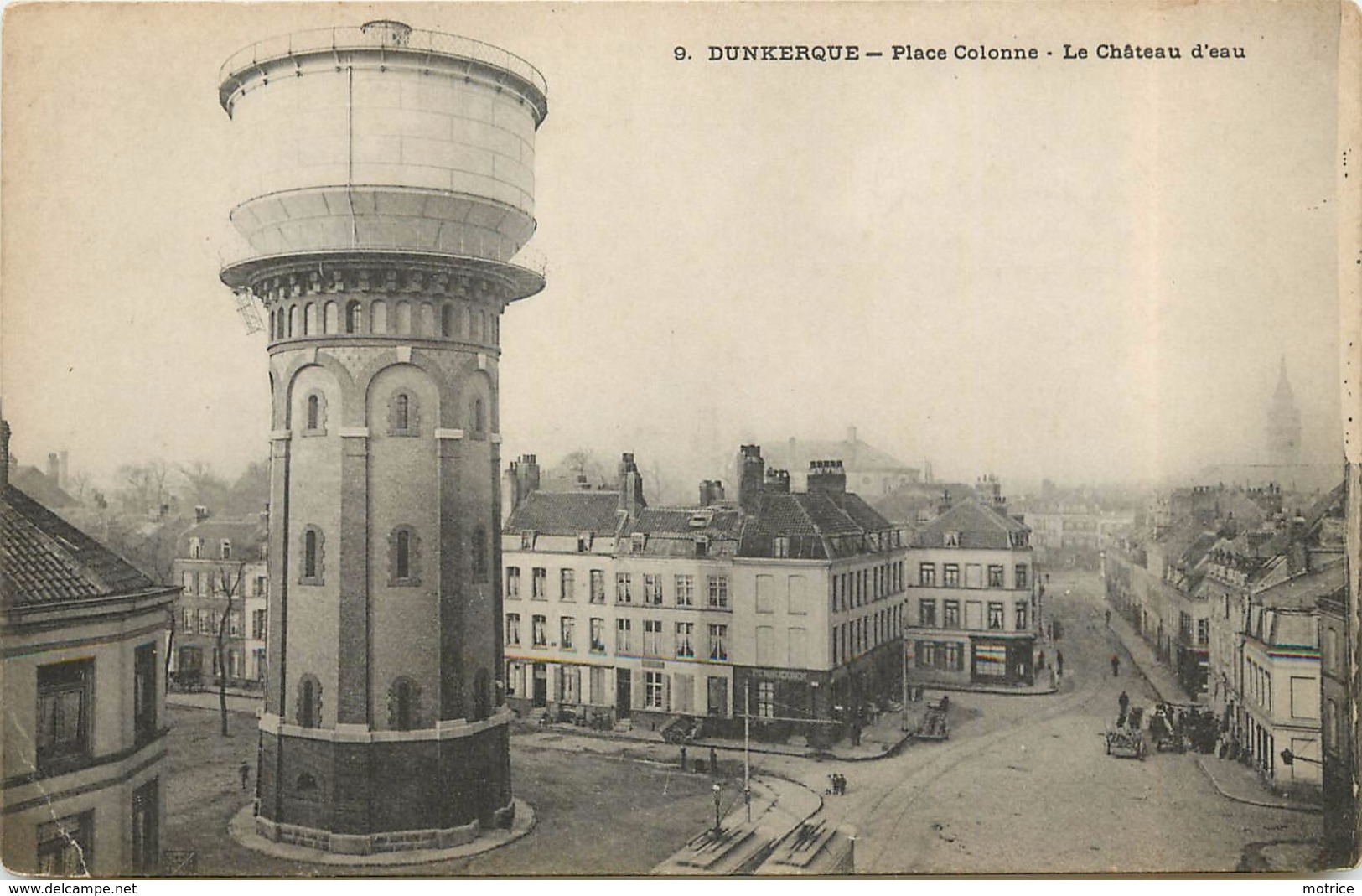 DUNKERQUE - Place Colonne, Le Château D'eau. - Invasi D'acqua & Impianti Eolici