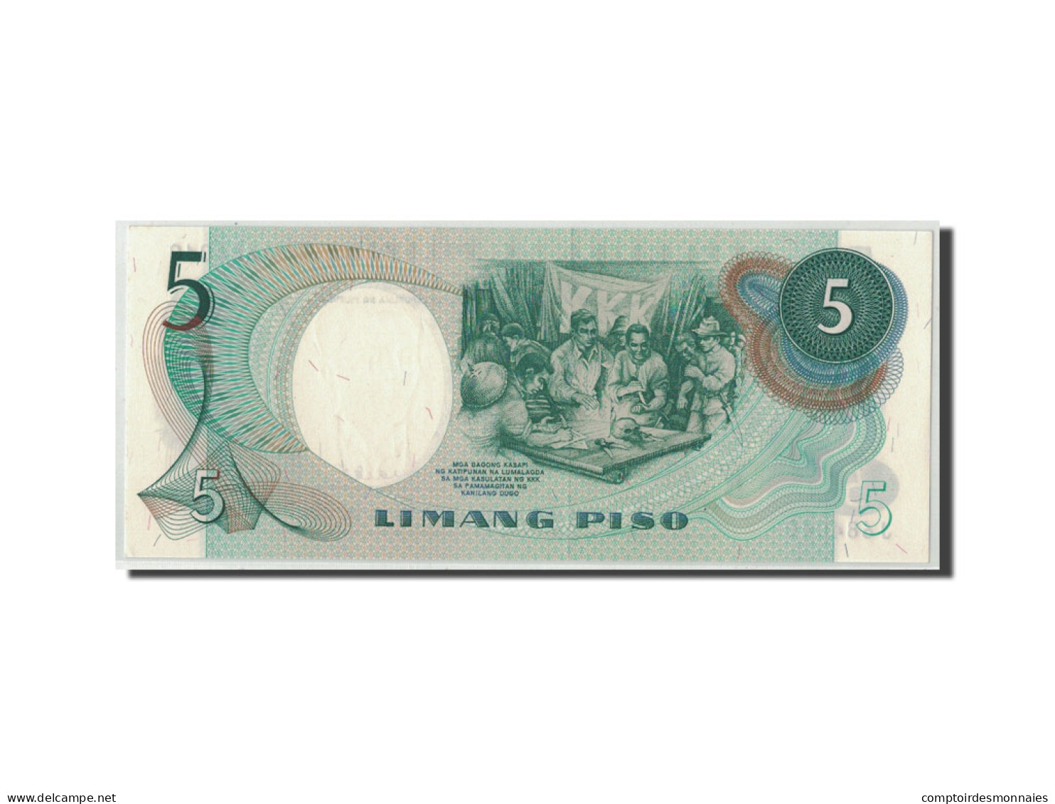Billet, Philippines, 5 Piso, Undated (1969), KM:143b, NEUF - Philippinen