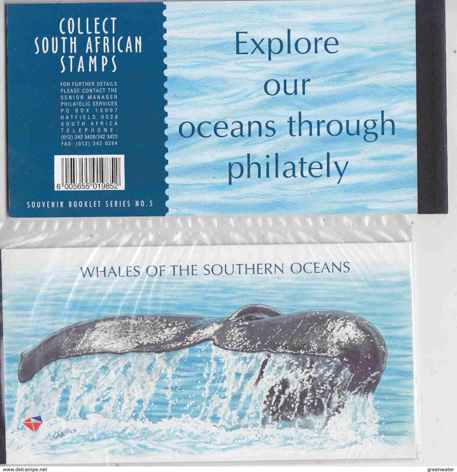 South Africa 1999 WWF/Whales Of The Southern Oceans Booklet ** Mnh (F6093) - Booklets